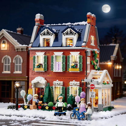 PRE-ORDER | Lumibricks Redbrick Row House