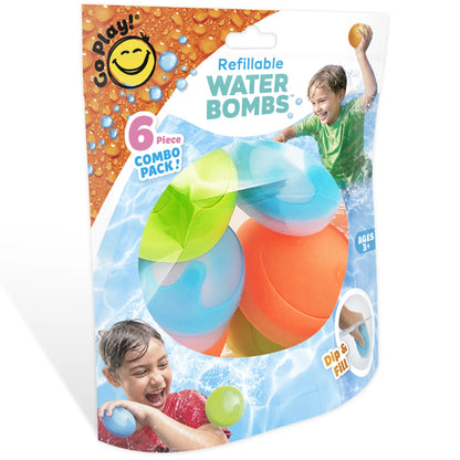 Go Play! Refillable Water Bombs 6pce