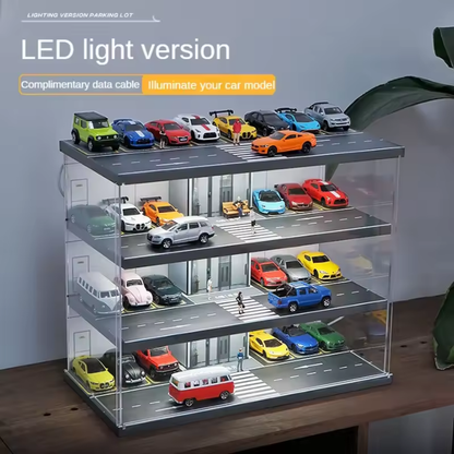 Diorama 1:64 Elevator Parking Lot with Light and Dust Cover