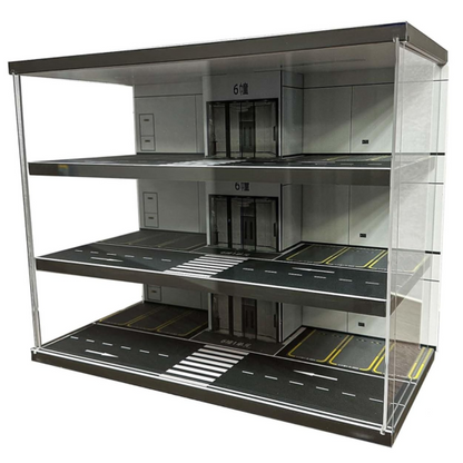 Diorama 1:64 Elevator Parking Lot with Light and Dust Cover