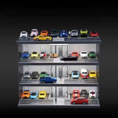 Diorama 1:64 Elevator Parking Lot with Light and Dust Cover
