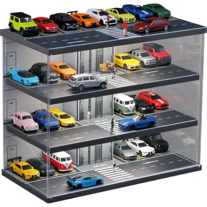 Diorama 1:64 Elevator Parking Lot with Light and Dust Cover
