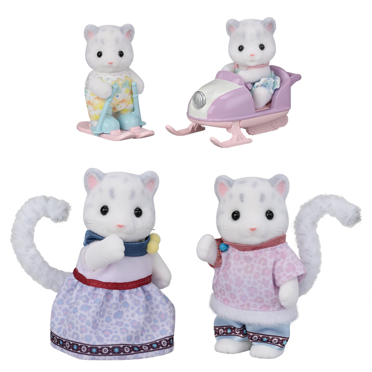 Sylvanian Families Snow Leopard Family