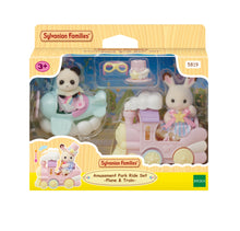 Sylvanian Families Amusement Park Ride Set -Plane & Train
