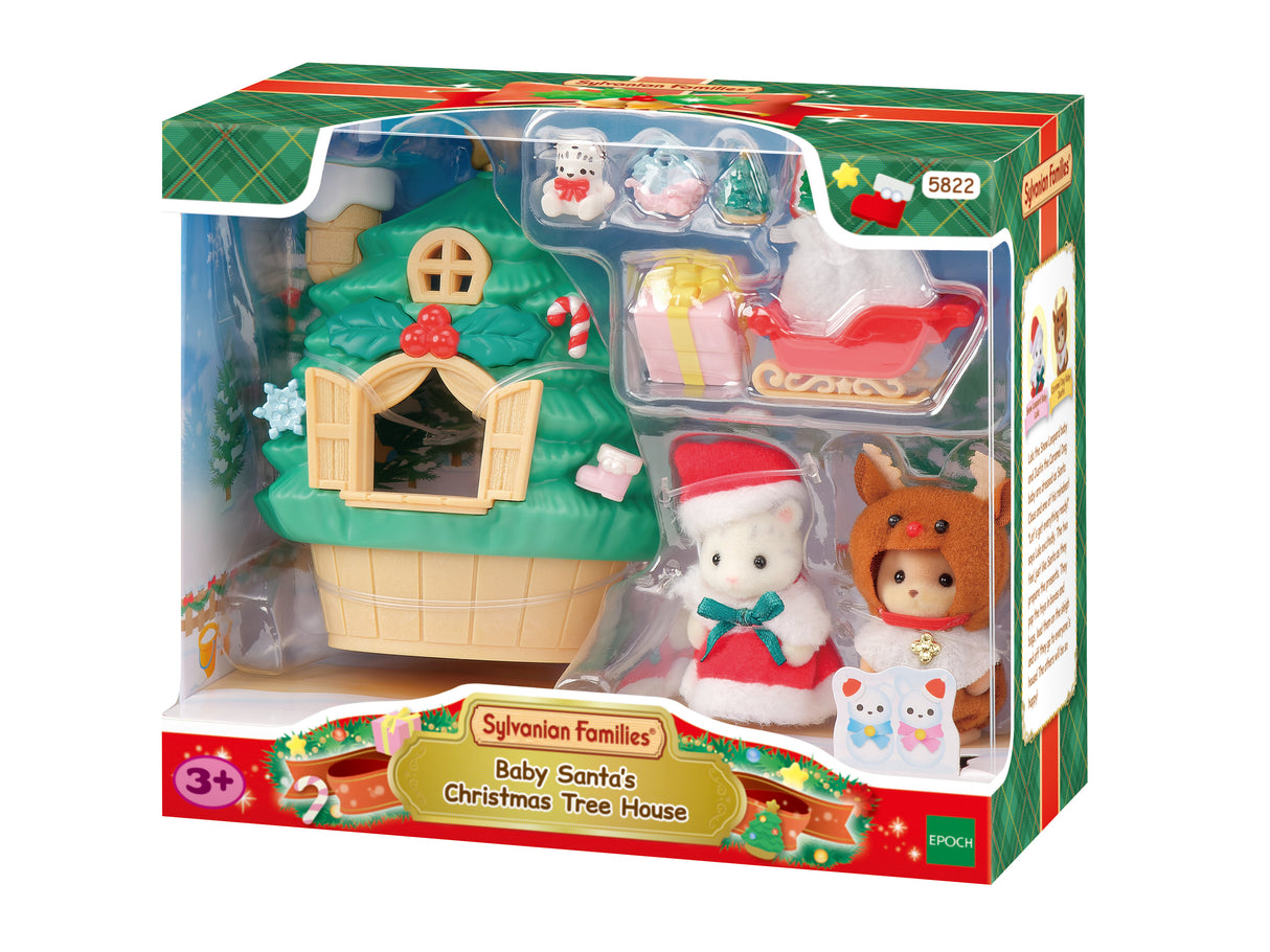 Sylvanian Families Baby Santa's Christmas Tree House