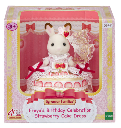 Sylvanian Families Freya's Birthday - Strawberry Cake Dress