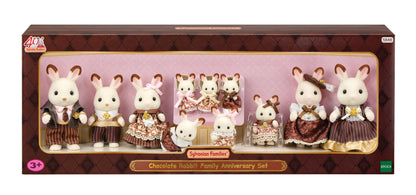Sylvanian Families Chocolate Rabbit Family Anniversary Set