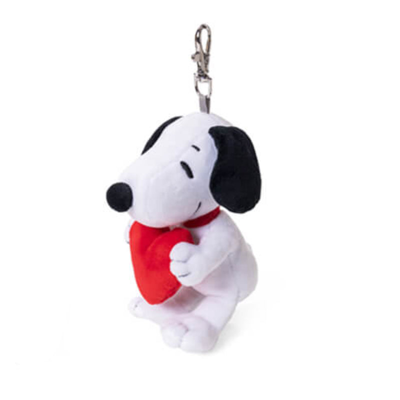 Peanuts Snoopy Plush Keyrings Snoopy with a Heart