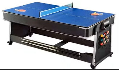 ActiveGo AirShot 4-IN-1 Pool, Air Hockey, Table Tennis Table