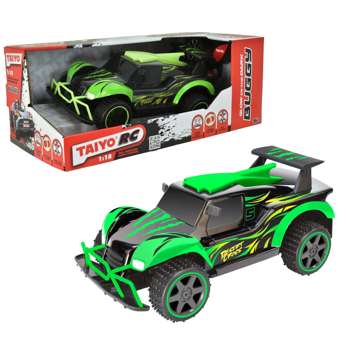 Taiyo Radio Control 1:18 Glow Racers Desert Cross