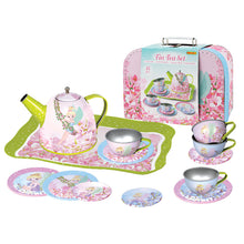 Fairy Tin Tea Set In Suitcase