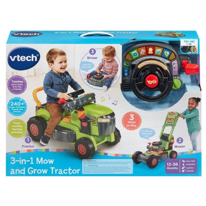 Vtech 3-in-1 Mow and Grow Tractor Green