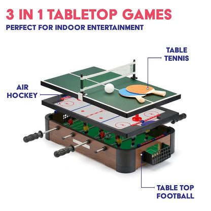 Power Play 20" 3 in 1 Games Table