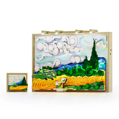 PRE-ORDER | Lumibricks Wheat Field With Cypresses