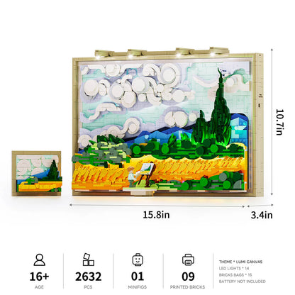 PRE-ORDER | Lumibricks Wheat Field With Cypresses