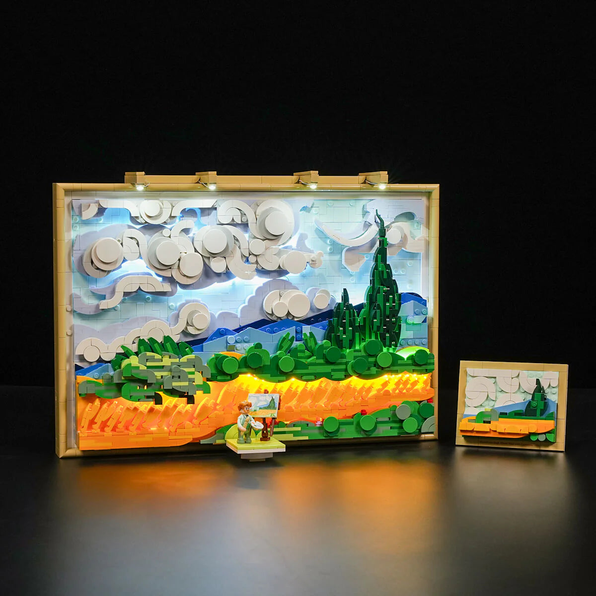 PRE-ORDER | Lumibricks Wheat Field With Cypresses