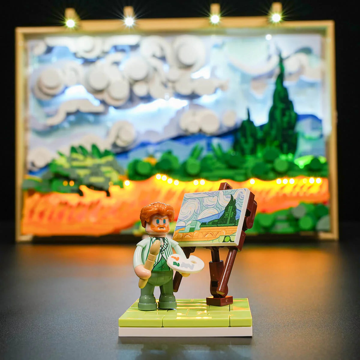 PRE-ORDER | Lumibricks Wheat Field With Cypresses