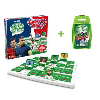 Top Trumps World Football Stars Guess Who? & Card Game Bundle