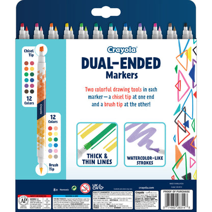 Crayola 12pc Dual-Ended Markers